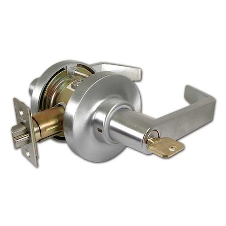 Marks Usa Grade 1 Cylindrical Lock, DB-Classroom Intruder, 195 Lever, Satin Chrome, 2-3/4 Inch Backset, SFIC 195RDB-26D